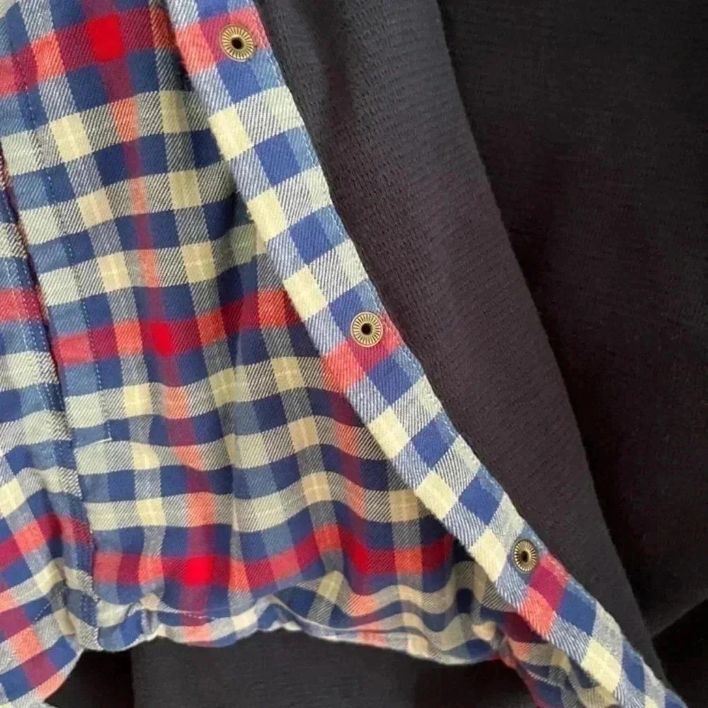 L.L.Bean Fleece-lined flannel shirt NWOT Size L - Picture 5 of 6